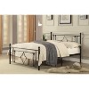 Bellemave 1pc Full Platform Bed Black Finish Metal Frame Ball Finials Modern Traditional Look - 3 of 4