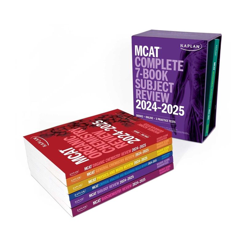 MCAT Complete 7-Book Subject Review 2024-2025, Set Includes Books, Online Prep, 3 Practice Tests - (Kaplan Test Prep) by  Kaplan Test Prep, 1 of 2