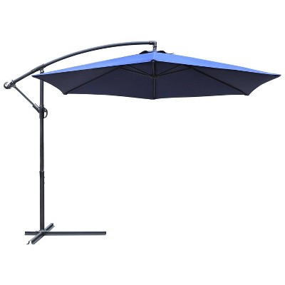 10' x 10' Outdoor Hanging Offset Cantilever Patio Umbrella with Easy Tilt - Devoko