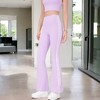 Anna-Kaci Active Women's High Waist Flare Legging Pants with Side Stripes - 3 of 4