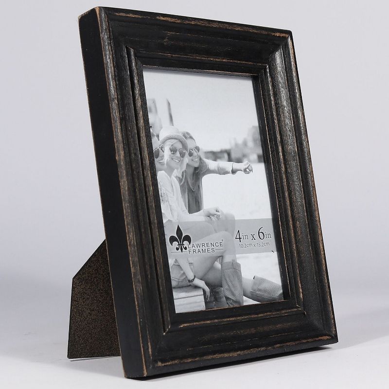 Lawrence Frames 4"W x 6"H Durham Weathered Black Wood Picture Frame 746546, 2 of 4