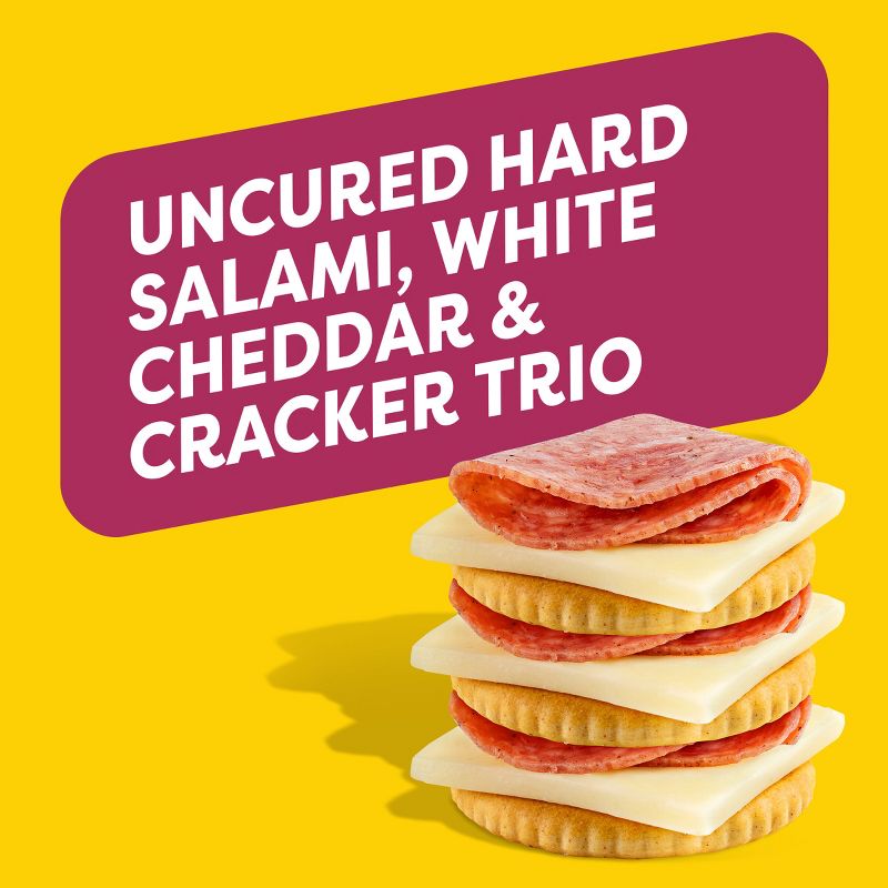 Oscar Mayer Bites with Salami, White Cheddar Cheese and Crackers - 3.3oz, 4 of 11