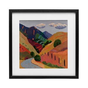 Stupell Industries Wanaka Valley Landscape Framed Print Under Glass - 1 of 4