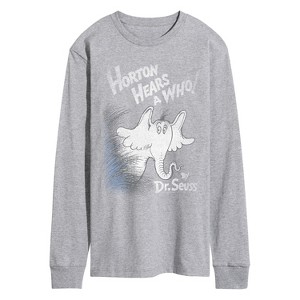 Men's - Dr. Seuss - Horton Hears A Who Long Sleeve Graphic T-Shirt - 1 of 4