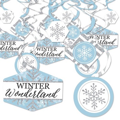 Big Dot Of Happiness Winter Wonderland - Banner & Photo Booth Decorations -  Snowflake Holiday Party & Winter Wedding Supplies Kit - Doterrific Bundle :  Target