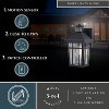VAXCEL Garfield Park Aluminum Matte Black Motion Sensor Dusk to Dawn Outdoor Wall Light Clear Seeded Glass - 2 of 4