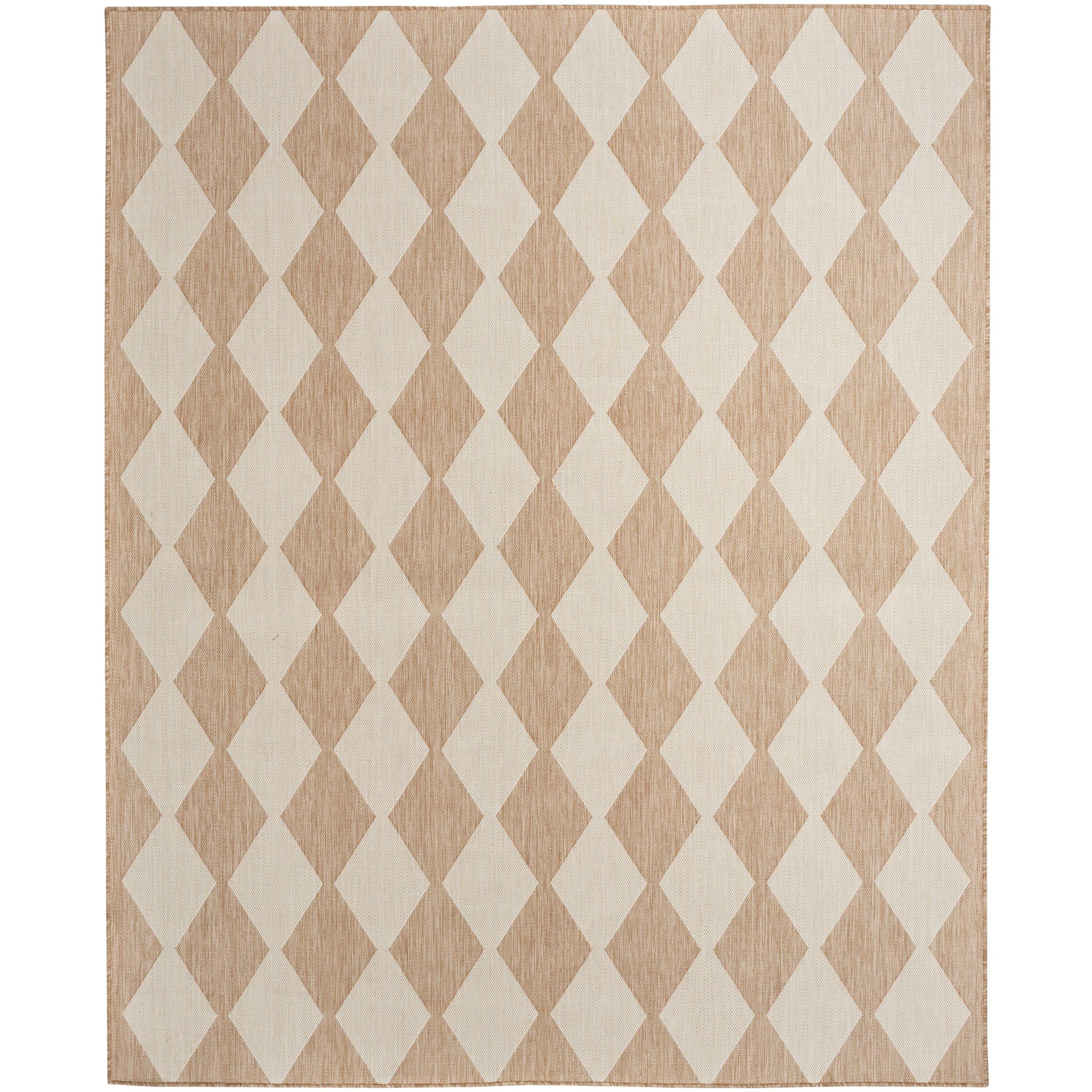 Nourison Positano 8' x 10' Jute Diamond Modern Flatweave Indoor/Outdoor Rug