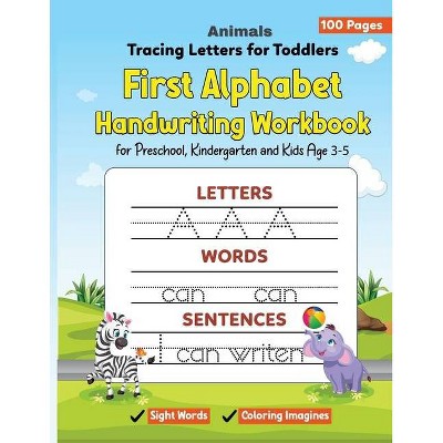 Animals Tracing Letters for Toddlers - by  Grammar Activity (Paperback)