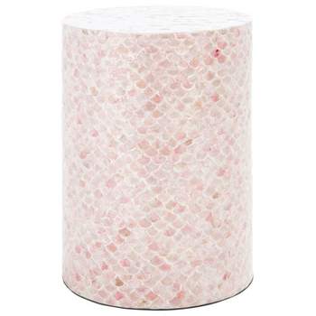 Emberlyn Round Accent Table - Pink - Safavieh.