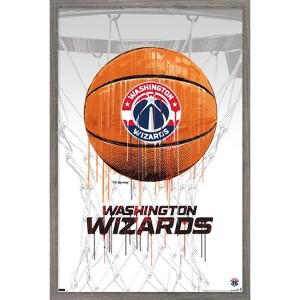 Trends International NBA Washington Wizards - Drip Basketball 21 Framed Wall Poster Prints - 1 of 4
