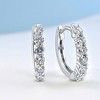 Pompeii3 3/4 Ct TW Diamond Hoops Women's Earrings in White or Yellow Gold 15mm tall - 2 of 4