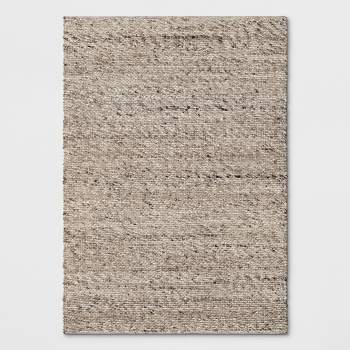 9'x12' Chunky Knit Wool Woven Rug Cream - Project 62™