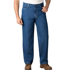 KingSize Men's Big & Tall Expandable Waist Relaxed Fit Jeans - 1 of 4