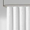 VYNXARIA 72*72"Modern contemporary shower curtain in solid color,White - 3 of 4