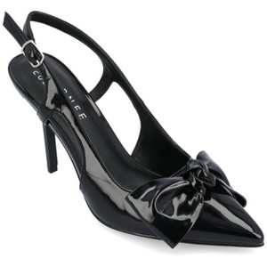 Journee Collection Womens Viera Mid Heel Pointed Toe Pumps - 1 of 4