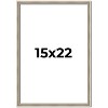 PosterPalooza | Classic Modern Silver Picture Frame - UV Acrylic, Foam Board Backing, Hanging Hardware - 2 of 4
