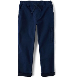 The Children's Place Boys Stretch Roll Cuff Pull On Chino Pants - 1 of 4