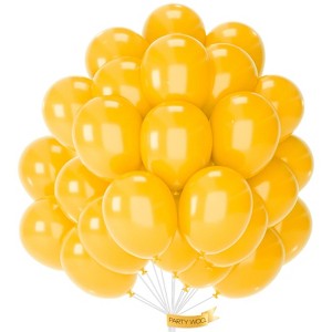 PartyWoo Balloons Mustard Yellow Fall Color Orange Yellow 12 Inch 50 pcs - 1 of 4