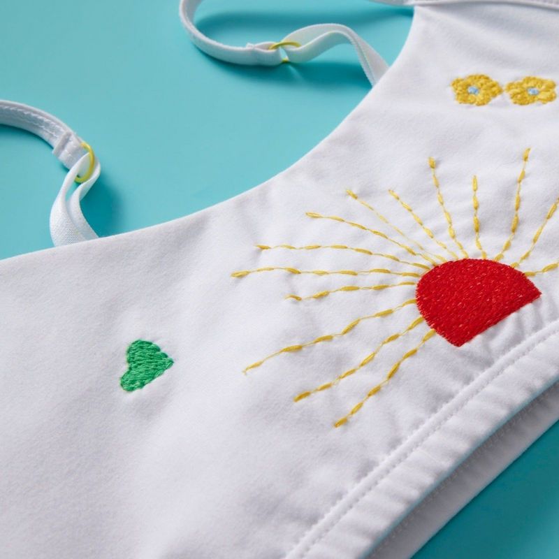 Yellowberry Adorable Cotton Training Hand-Embroidered and Made in USA with Exceptional Quality Convertible Straps, 3 of 6