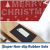 Christmas Welcome Mat Door Mat with Merry Christmas Print, Non-Slip Holiday Door Mat - 4 of 4