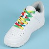 Elerevyo Gender Neutral Colorful Soft Flat Shoe Laces for Sneakers Sports 2 Pairs - 2 of 4