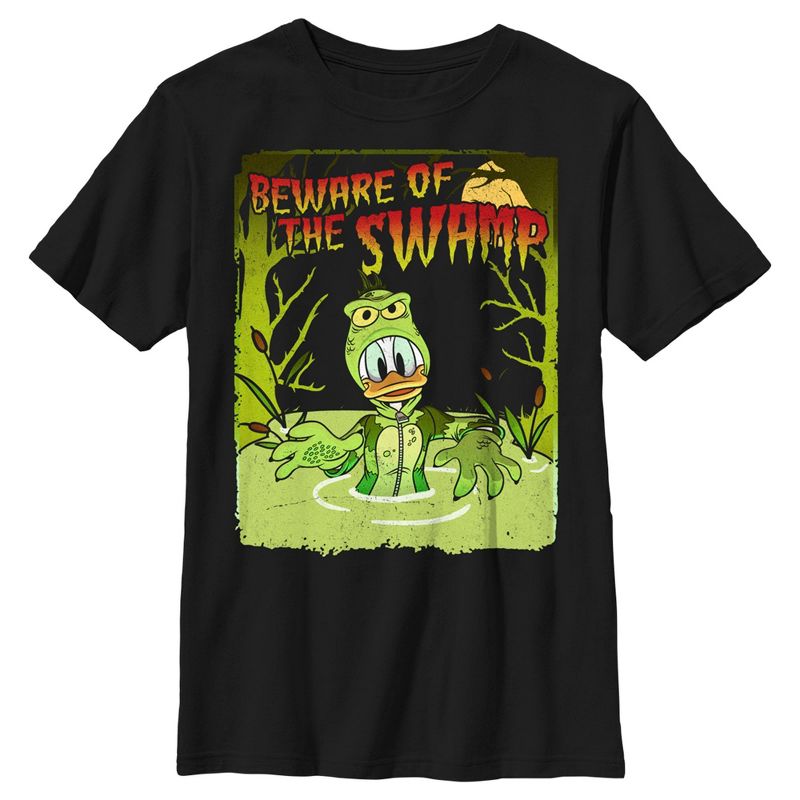 Boy's Mickey & Friends Donald Beware Of The Swamp T-Shirt, 1 of 6