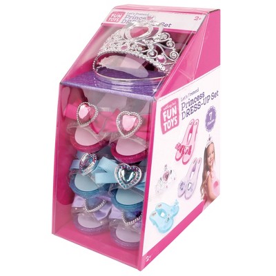 Nothing But Fun Toys: Princess Dress-Up Set, 3 Gem & Bow Heels, Tiara,  2+