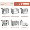 MAMAZING EvoNest Baby Crib, 6 in 1 Convertible Mini Crib with Wheels - 2 of 4