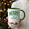 Merry Grandpa Retro Christmas Mug, Matching Family Holiday Gift | OrnamentallyYou - 4 of 4