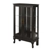 Gulches Black Lighted Display Cabinet with Tempered Glass Doors - Mirrored Back, Adjustable Shelves & Anti-Tipping Device - 3 of 4