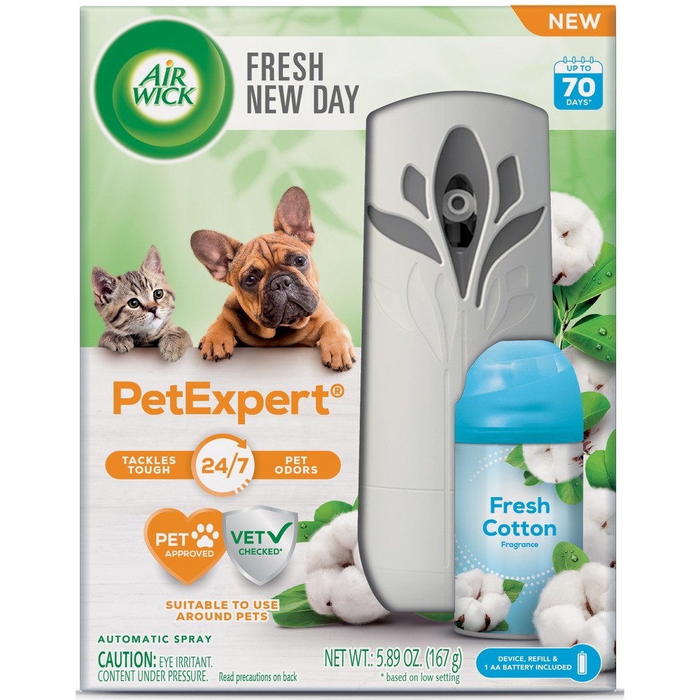 Photos - Air Freshener Air Wick Freshmatic Pet  Starter Kit - Linen - 5.89oz/2pk 