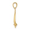 Black Bow Jewelry 14k Yellow Gold Polished Sailboat Pendant, 15mm - 2 of 4