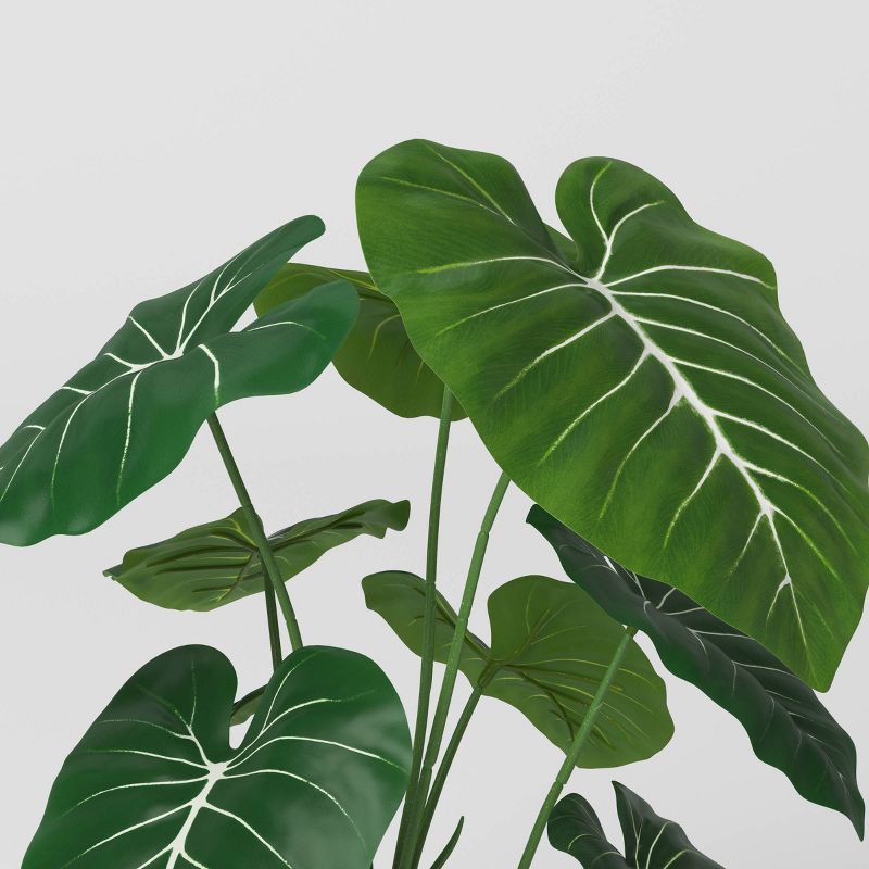 Large Artificial Dasheen Leaf Plant - Threshold&#8482;, 4 of 6