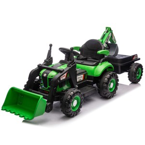 TopComfy Baby Walkers Kids Tractor Construction Attachments Excavator Dump Truck And Bulldozer Attachments for Kids, Green, 38.58"*19.29"*16.54" - 1 of 4