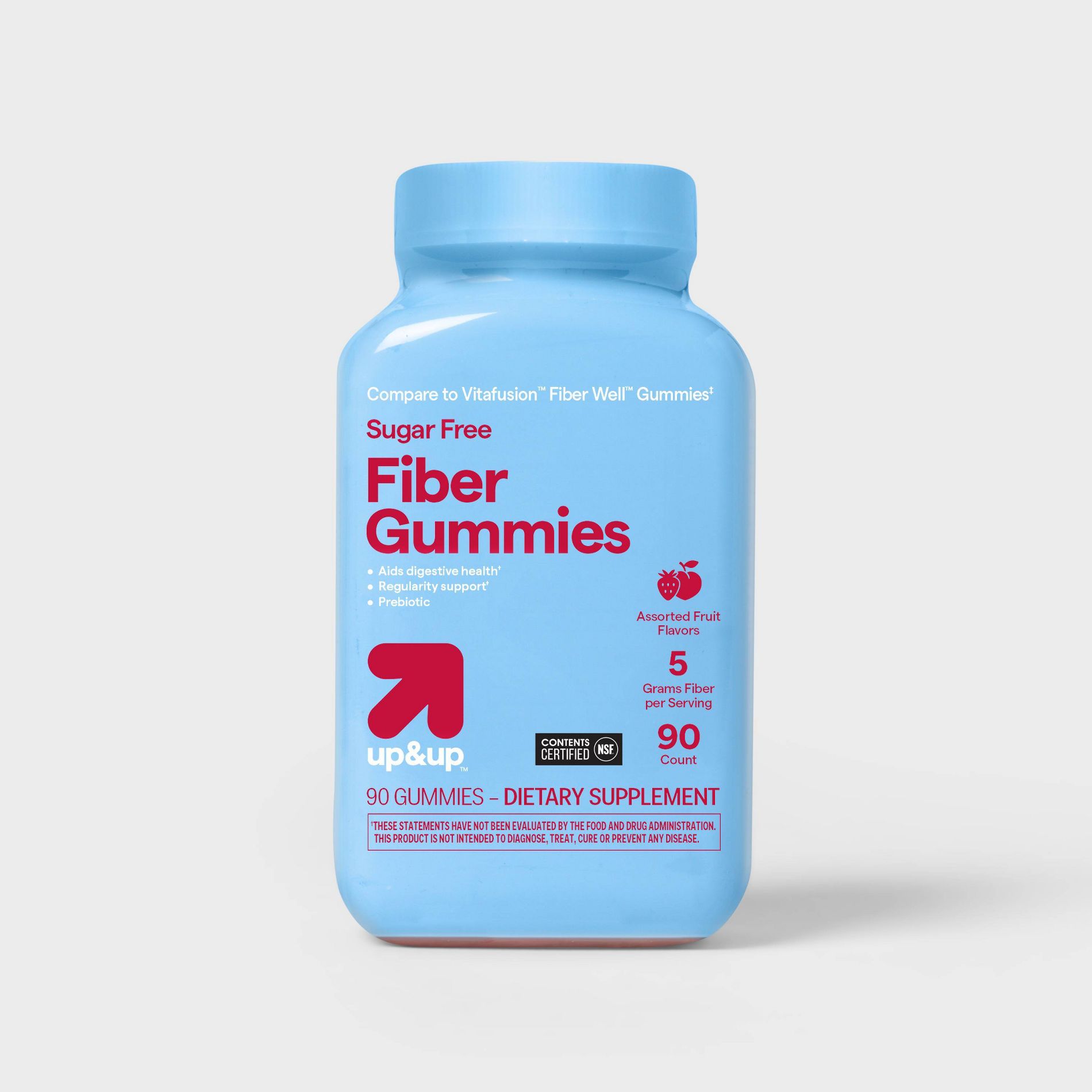 Fiber Adult Gummies - 90ct - up&up™