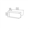 OUTSUPPLY Set of 2 Floating Wall Decor Wall Mounted Rustic Decorative Hanging Shelf for Books - 3 of 4