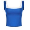 INSPIRE CHIC Women's Sleeveless Square Neck Crop Color Block Sports Summer Tank Top - 2 of 4