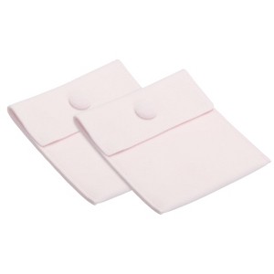 Unique Bargains Velvet Snap Button Dense Stitches Jewelry Bag 2 Pcs - 1 of 4