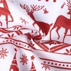 Farmhouse Christmas Tree and Deer Pattern Bathroom Kitchen Curtains - 4 of 4