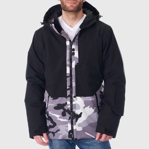 Alpine Swiss Mens Waterproof Ski Jacket Hooded Snowboarding Coat Warm Winter Snow Jacket Raincoat - 1 of 4