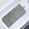 Home Mart Goods Black Vinyl Non-Slip Bathtub Shower Mat With Suction Cups - 26.7" x 13.8" - 2 of 4