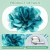 Unique Bargains Alloy Satin Fabric Big Rose Flower Dainty Brooches Pins 1 Pc - 2 of 4
