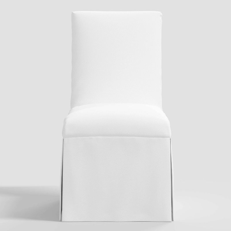 Samy Skirted Slipcover Dining Chair Twill White - Threshold&#8482;, 3 of 9