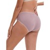 INSPIRE CHIC Women's Mid-Waisted Tummy Support Maternity Briefs Hi-Cut Seamless Comfortable Underwears 3 Packs - 2 of 4