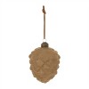 Flocked Glass Pinecone Ornament (Set of 12) - 2 of 2