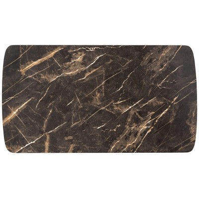 Transitional Black & Gray Rectangular Wood Coffee Table