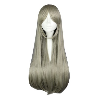 Unique Bargains Women's Wigs 30" Gray with Wig Cap
