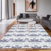 Indoor Outdoor Area Rug 5x8 Waterproof Plastic Straw Rug Stain & UV Resistant Easy to Clean Portable Outdoor Rug for Patio Backyard Beach Camping - 3 of 4