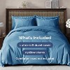 Luxury Soft Premium Duvet Cover Set - Zipper Closure & Matching Pillow Shams - CGK Linens - 2 of 4