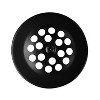 Westbrass D319-62 Casper No. 129 4.5 Inch Snap-in Shower Strainer, Powdercoated Black - 2 of 3